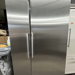 Miele Built In Panel Ready Column Freezer And Fridge Set 