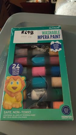 24-Pack Washable Tempera Paint
