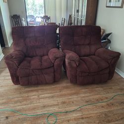 Pair of recliners
