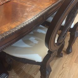 6 chairs and big china