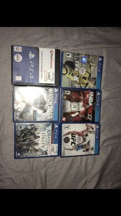 WILLING TO TRADE PS4 games , nba 2k17, ufc assasin creed , watch dogs and destiny