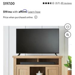 Better Homes & Gardens Wheaton Media Console for TVs ip to 60", Natural Oak