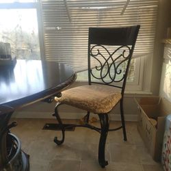 Ornate Dining Table And 4 Chairs