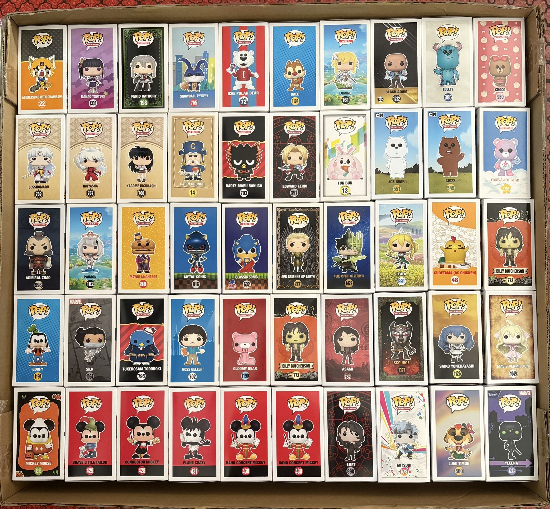 $10 Each Funko Pops Or $425 For All