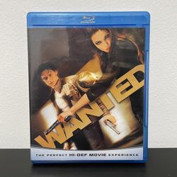 Wanted Blu-ray 2 Disc Combo Movie Angelina Jolie Morgan Freeman 2008
