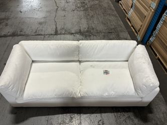 Cozy White 2-Seater Sofa