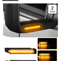 Side Mirror Turn Signal Lights Compatible with F150 2004-2014/for Raptor 2010-2014/for Mark LT 2006-2008-Dynamic Sequential Blinker Smoked Lens