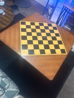 Chess table 4 feet tall $125 slightly used