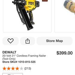Dewalt coodless framing nailer