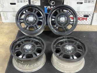 Chevy GMC truck SUV some models of Jeep Dodge Chrysler Rims Wheels 16 Inch 8 Inch Width 5 Lugs bolt pattern 5 Inch 127 mm Set Of 4