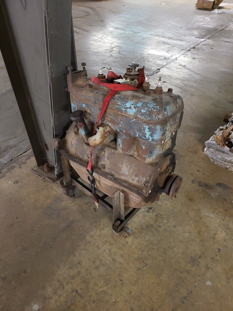 Old Ford model A or T Flathead 4 cylinder engine