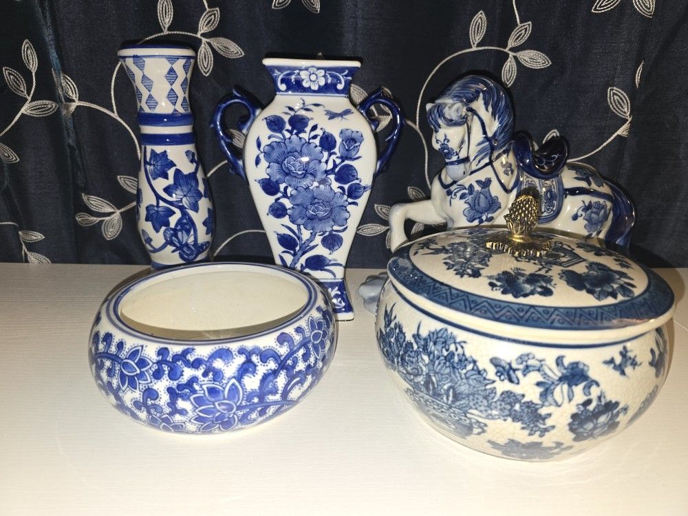 Antique Hand Painted Ceramic 