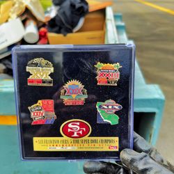 Limited Edition San Francisco 49er’s Commemorative Pin Set For Sale!