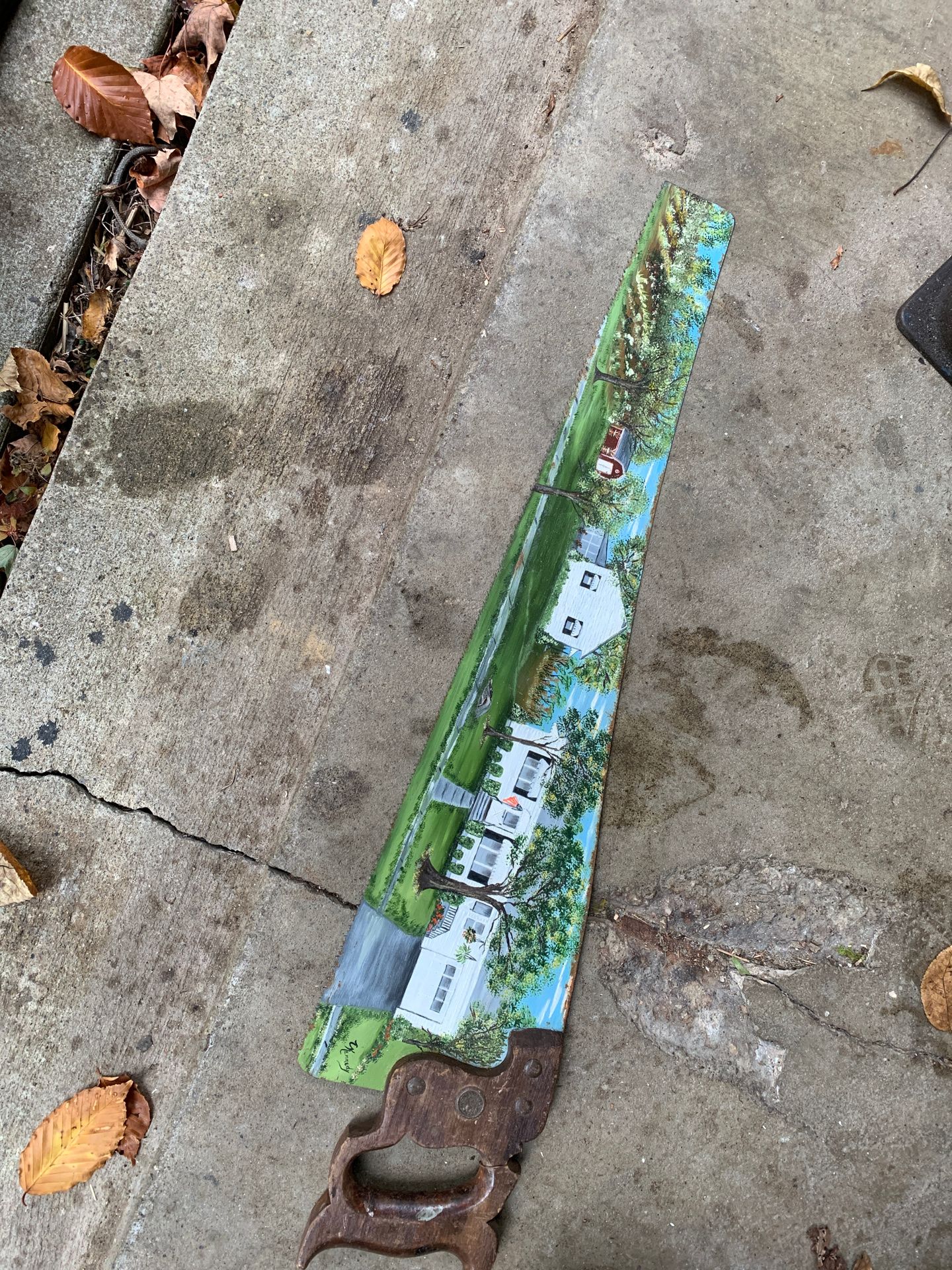 Painting Real Saw