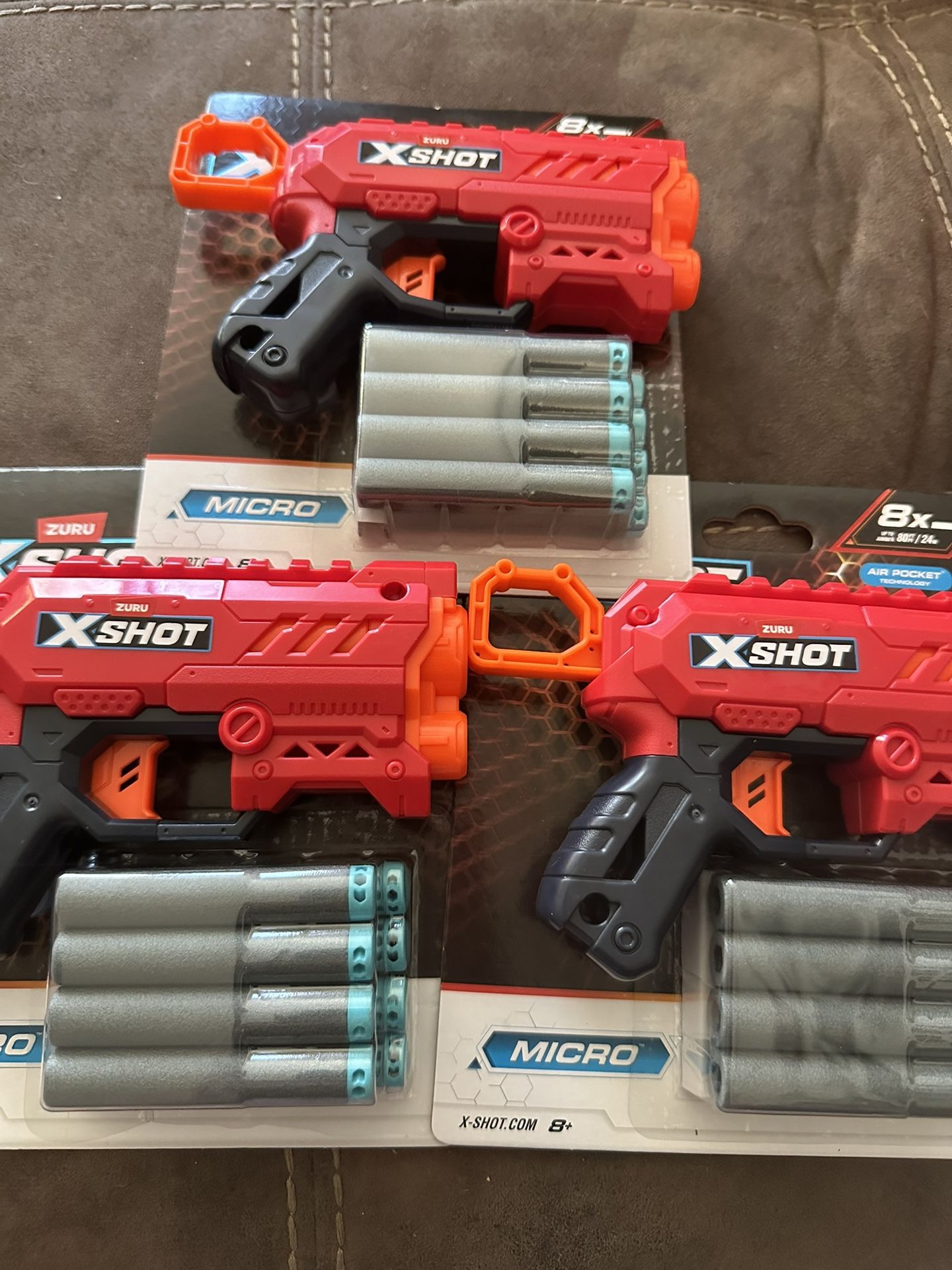 New set of 3 new zuru xshots