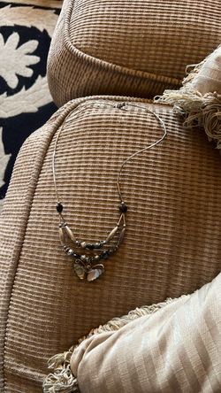 Beaded Necklace with Shell Pendant