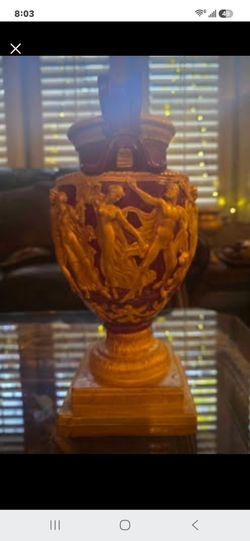 Stunning vintage Neo-Classical / Vintage Greek Revival Mythological Urn Vase Neo-Classical Decor