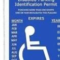 Handicap Placecard Good For A Year