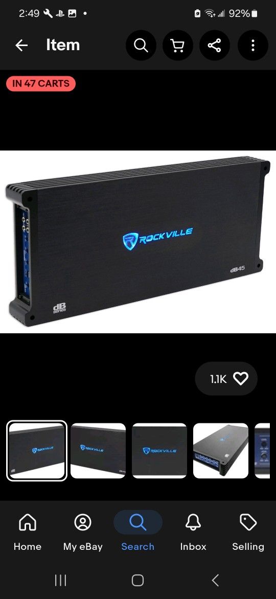Rockville DB45 amplifier
