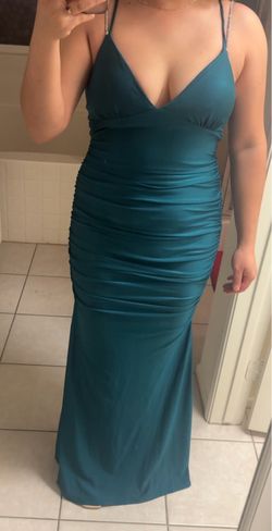 Formal dress emerald green