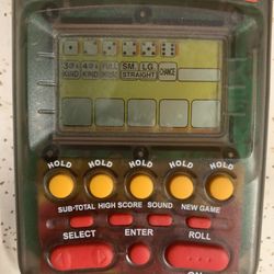 Vintage Yahtzee Handheld Game