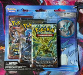 Pokémon TCG XY Steam Siege/ Breakthrough 3-Pack Blister w/ Articuno Pin English