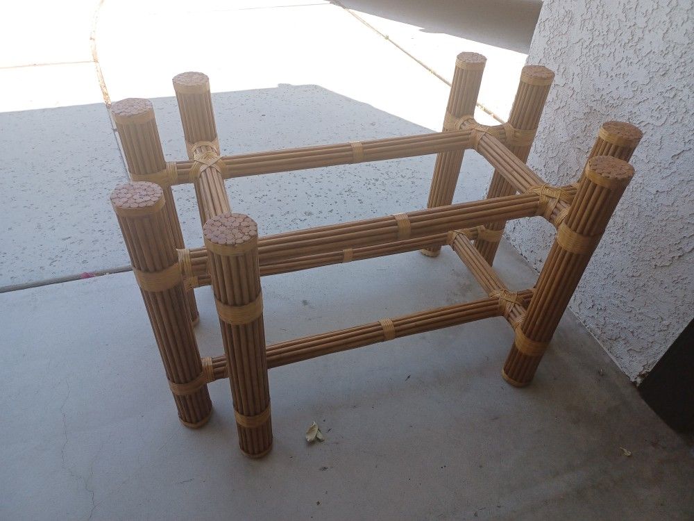 Mcguire Style 8 Leg Table Base With 60x30 Glass $650obo