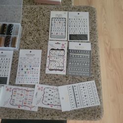 Nail Stickers , Nail Beads , Nail Print Foils