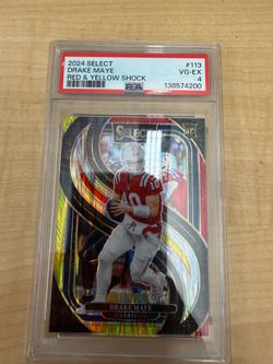 drake maye select red and yellow shock graded 4