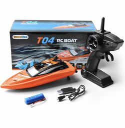 Remote Control Boats for Pools and Lakes, 2.4GHz High Speed RC Boats for Kids, Adventure Racing Boat Toys for Boys