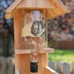 Spirit Bottle Bird Feeder 
