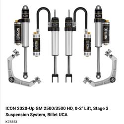Icon 2.5 Stage 3 Suspension Shocks & Lift 2020 And Up Silverado 2(contact info removed) HD