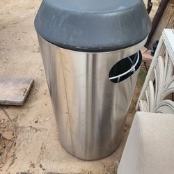 Stainless Steel Outdoor Trash Can receptacle 
