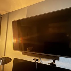 LG Smart 55” TV with Insignia Sound Bar 
