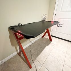 Brand new 47” X23.5”x29”gaming desk with LED lights