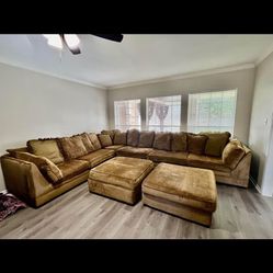 6 PC Sectional Couch with 2 Ottomans - DELIVERY AVAILABLE - nash2024