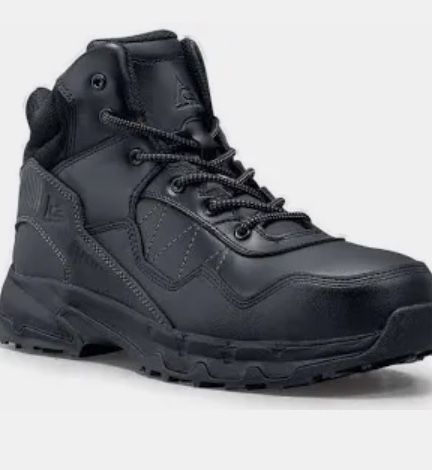 ACE Work Boots by SFC Piston Low and Mid, Men's, Women's, Unisex Soft Toe Slip Resistant Work Boots, Water Resistant, Black