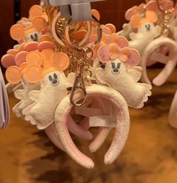 Disney mickey & Minnie ghost key chain