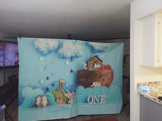 Backdrop , Safari Theme, Noah Ark Party Decoration