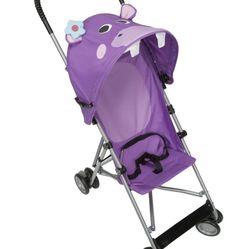 Cosco • (4.3) 633 Cosco Comfort Height Character Umbrella Stroller, Purple Hippo