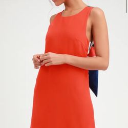 Red Dress, New, Never Worn – Open Back