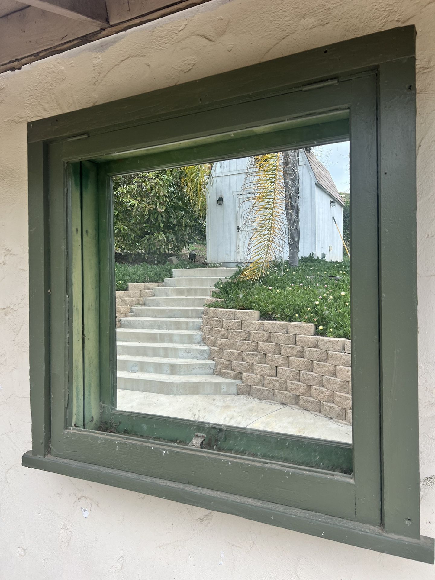 Antique Window Of The Daley Ranch House
