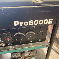 Onan Generator Pro 6000 E electric start