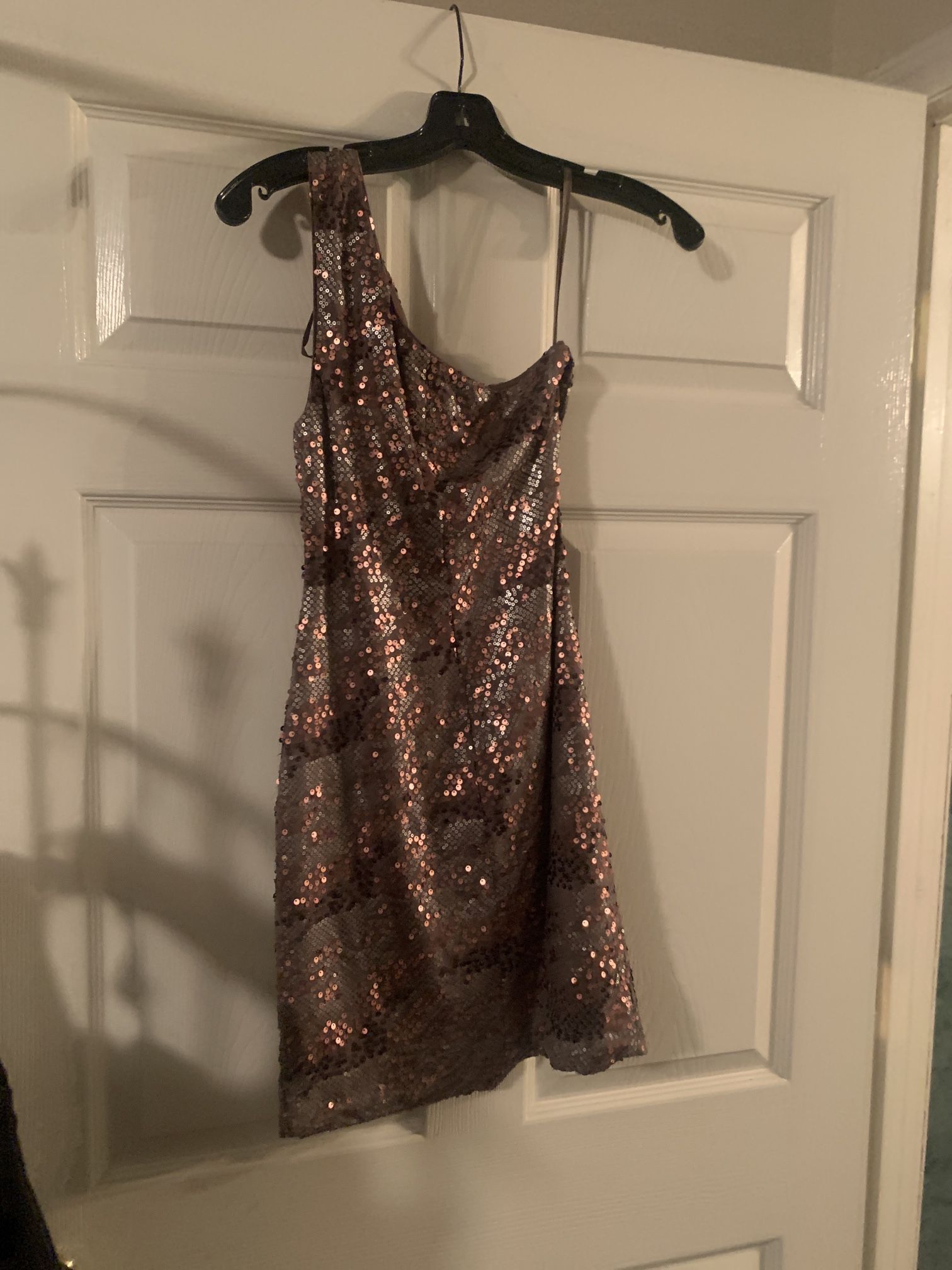 One Shoulder Sequin Dress