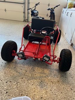224cc red go kart