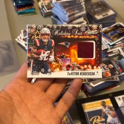 2025 Panini Absolute Treveyon Henderson Holiday Suit Hs-Thn New England Patriots