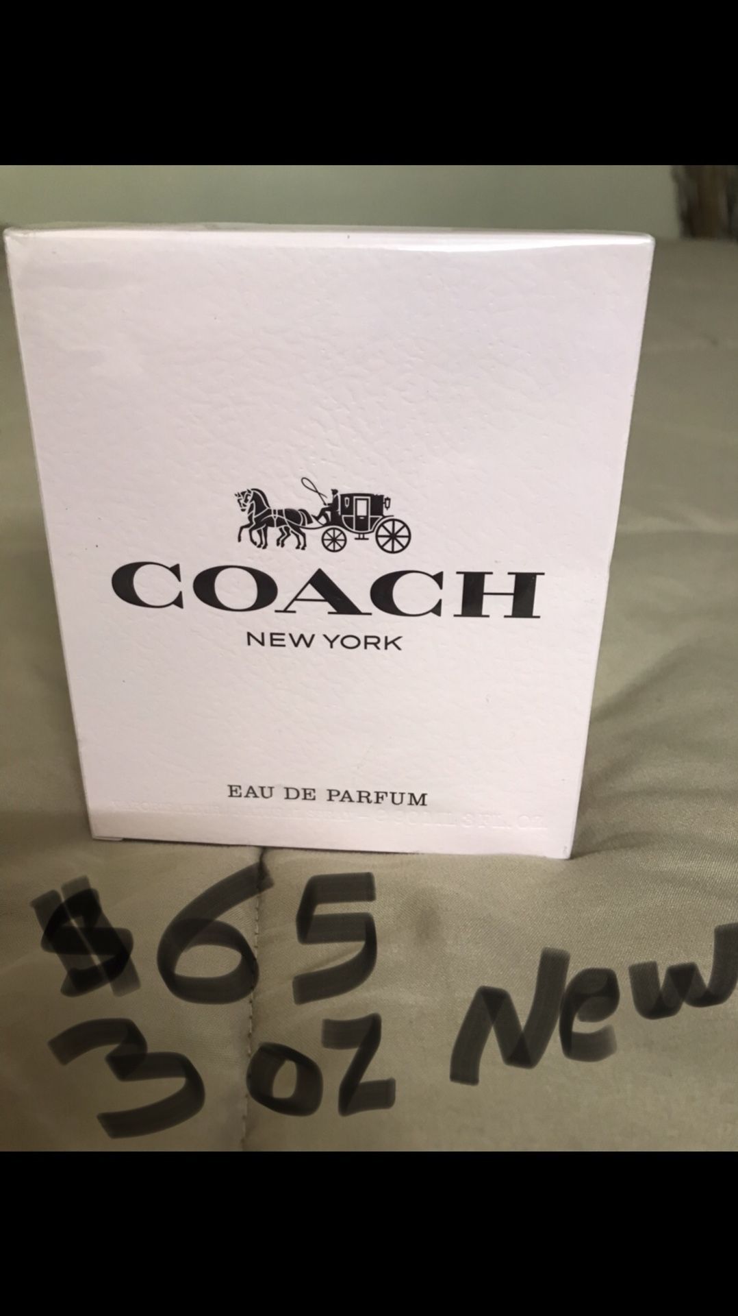 Brand new large 3 oz coach New York ladies perfume message me if you interested pick up in Gaithersburg md 20877