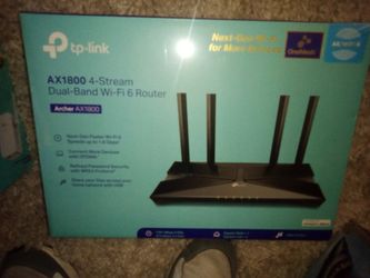 AX1800 4- Stream Dual-Band Wi-Fi 6 Router 
