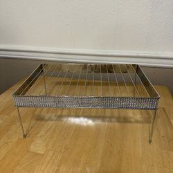 Metal Wire Shelf Rack – 10”x14” – Decorative Design