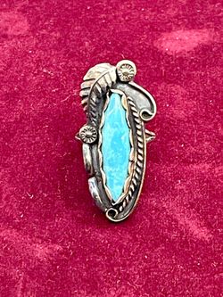 Vintage Estate Southwestern Turquoise Ring 